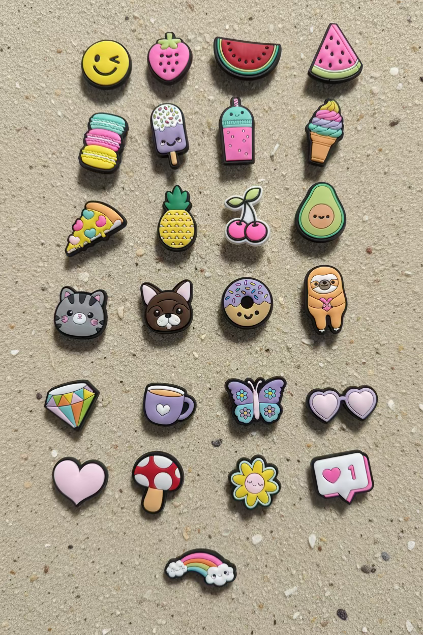 Cute Summer Shoe Charms