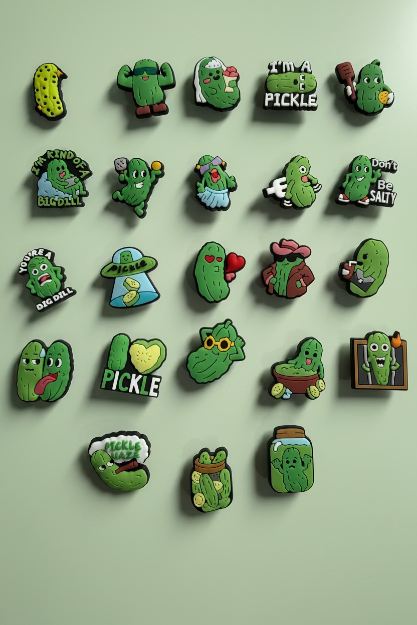 Pickle Shoe Charms