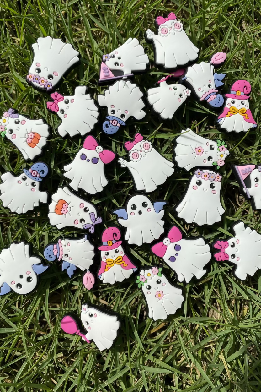 Cute Ghost Shoe Charms