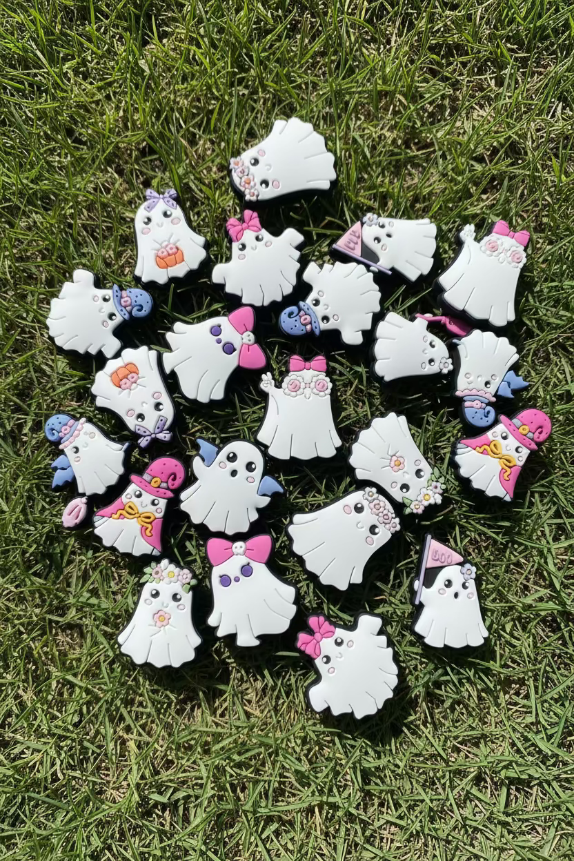 Cute Ghost Shoe Charms