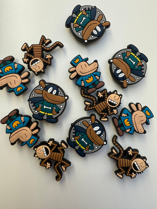 Dog & Pete Shoe Charms