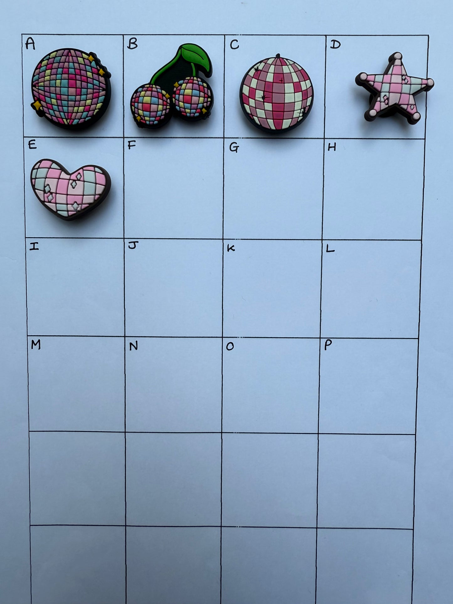 Disco Ball Shoe Charm