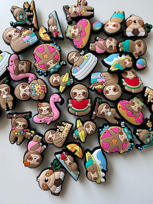 Sloth Shoe Charms