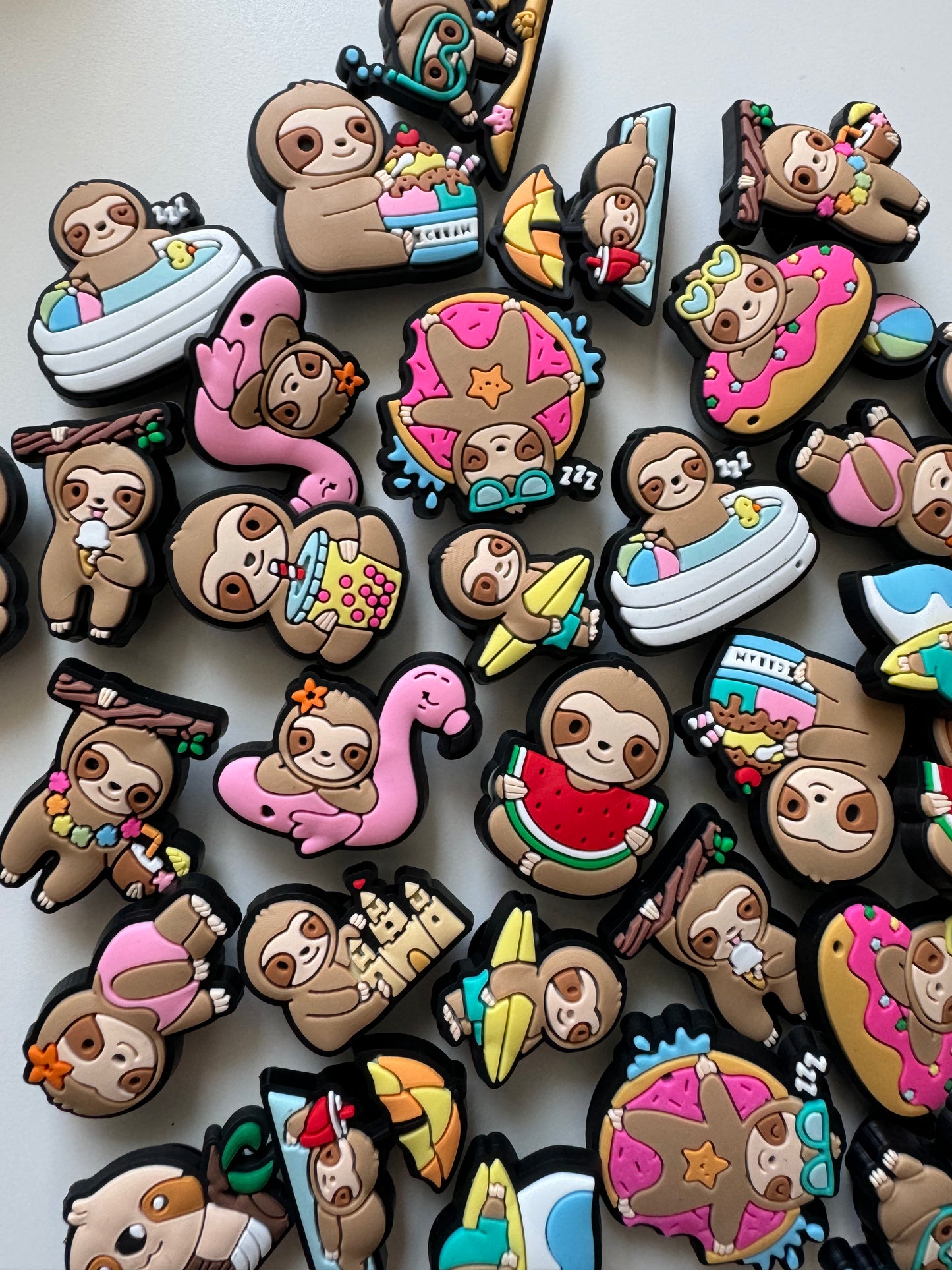 Sloth Shoe Charms