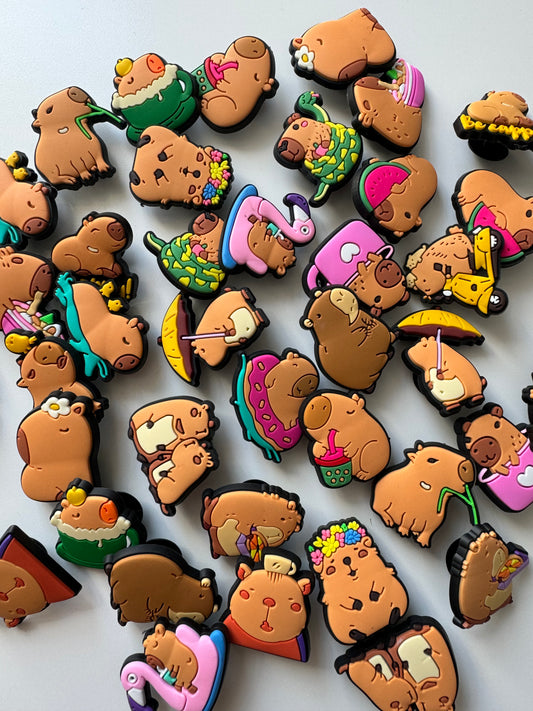 Capybara Shoe Charms