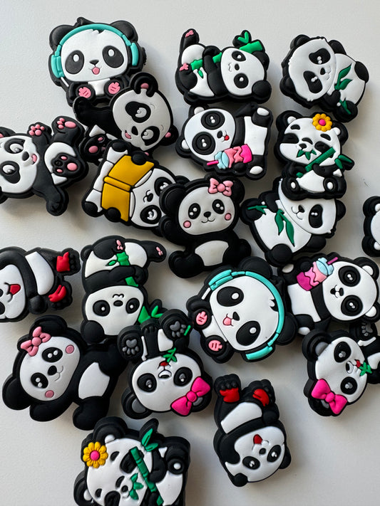 Panda Shoe Charms