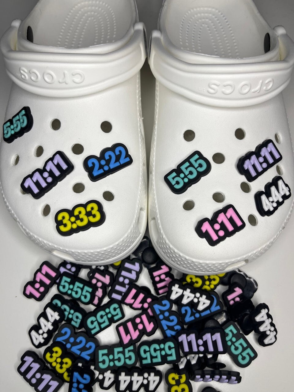 11:11 222 111 333 444 555 Angel Number Shoe Charms