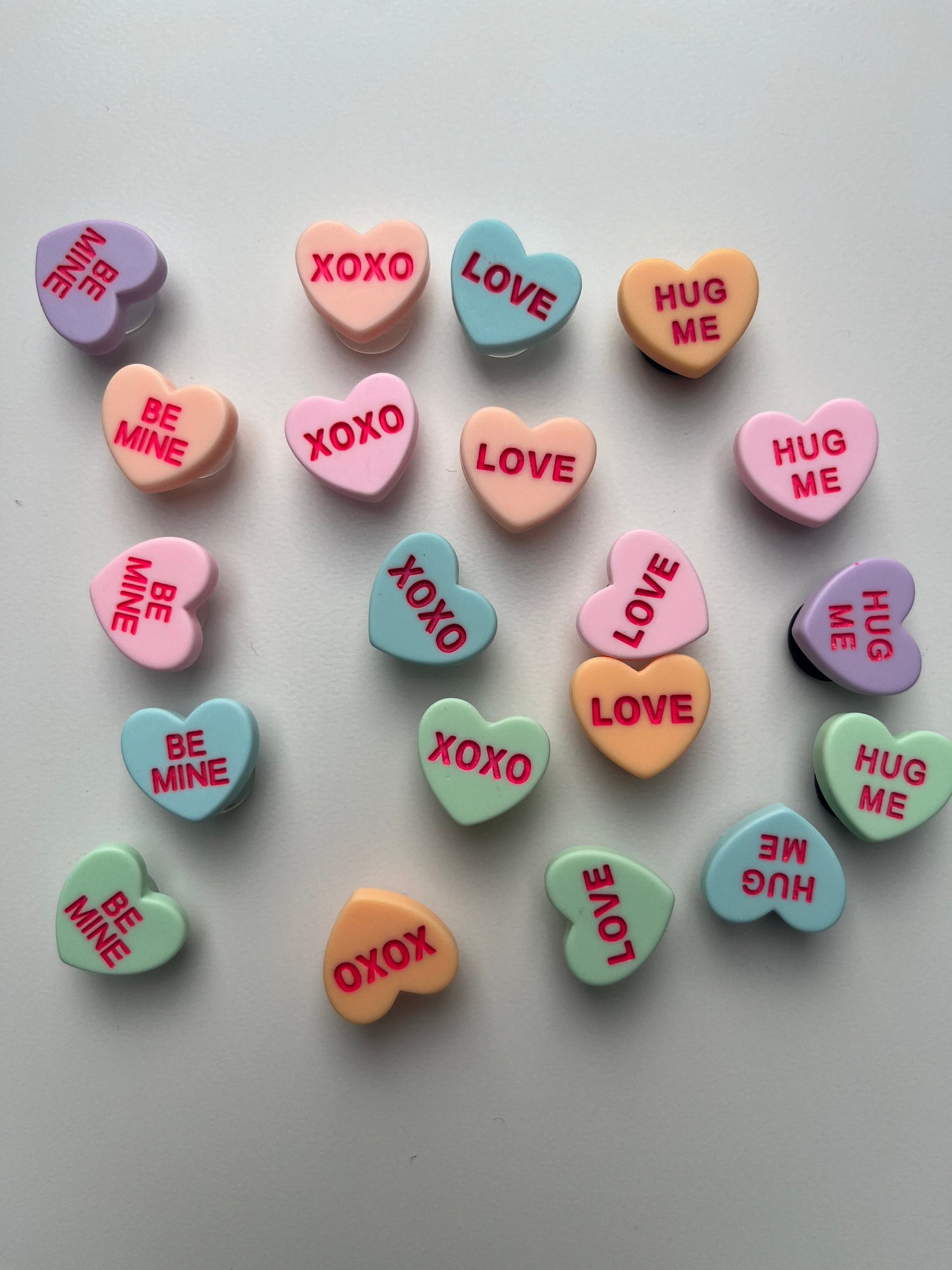 Love Heart Shoe Charms