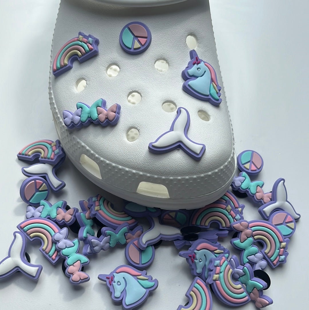 Pastel Shoe Charms