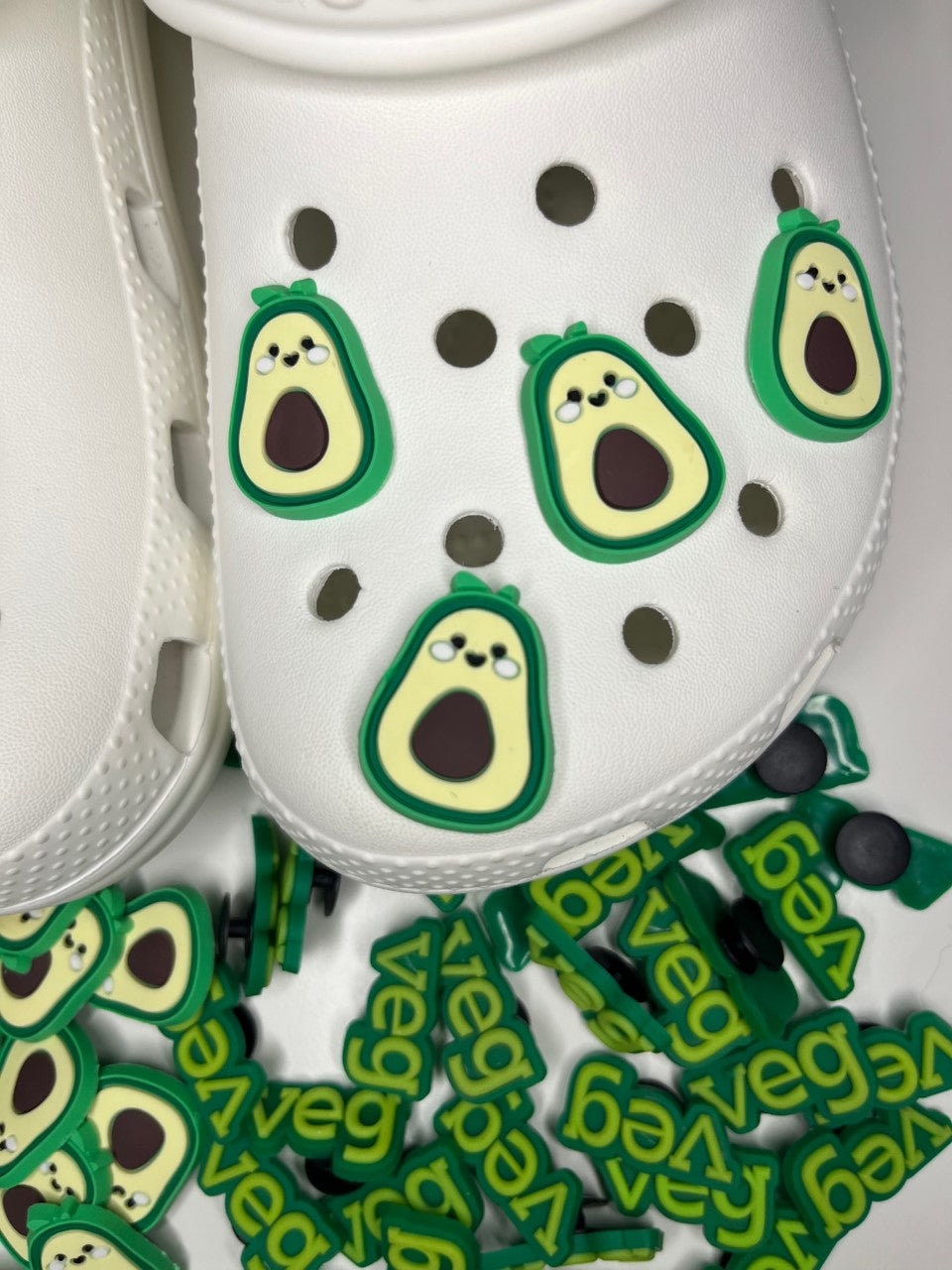 VEG and Avocado Shoe Charms