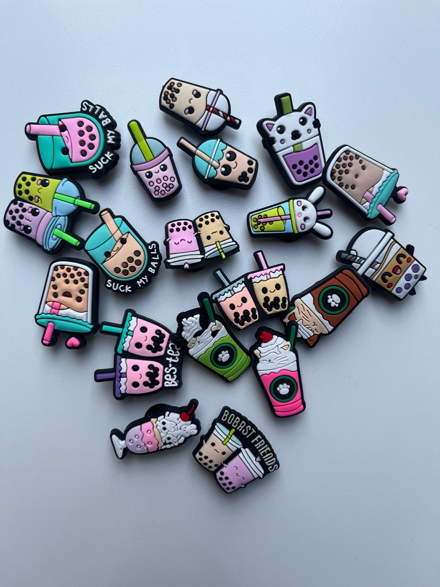 Bubble Tea Boba Shoe Charms