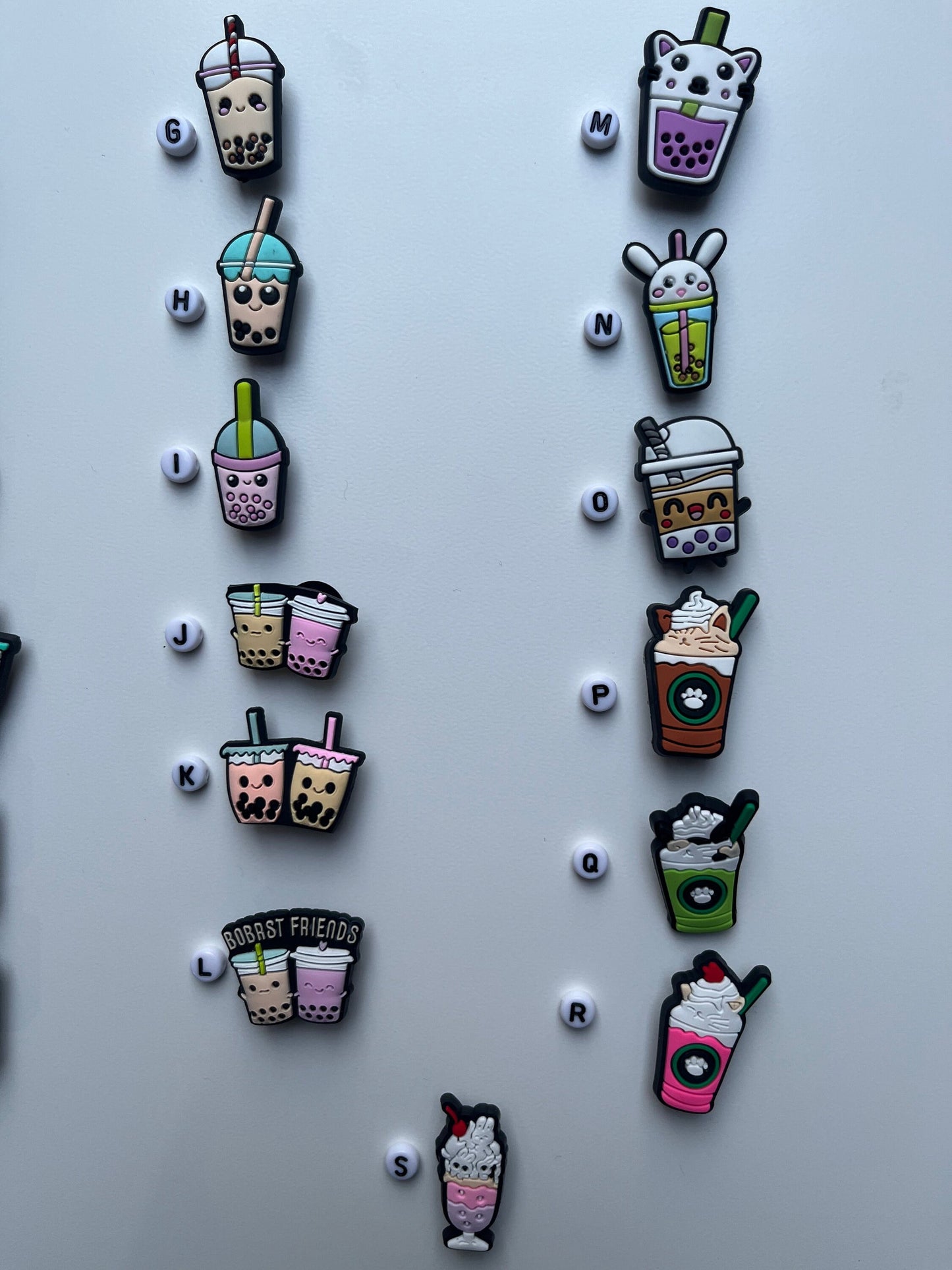 Bubble Tea Boba Shoe Charms