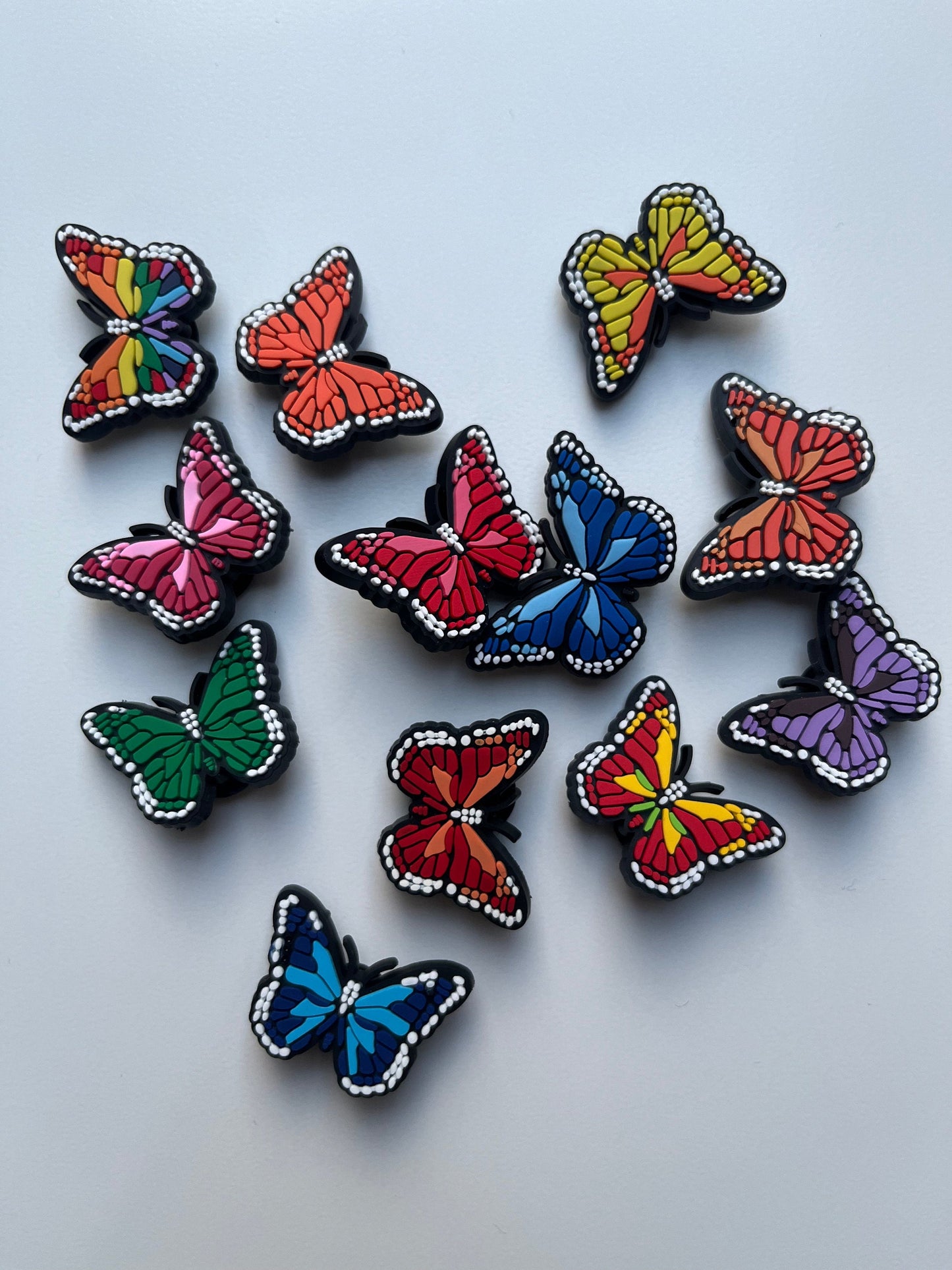 Small Butterfly Shoe Charms