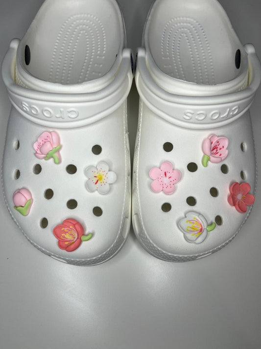 Beautiful Flower Shoe Charms