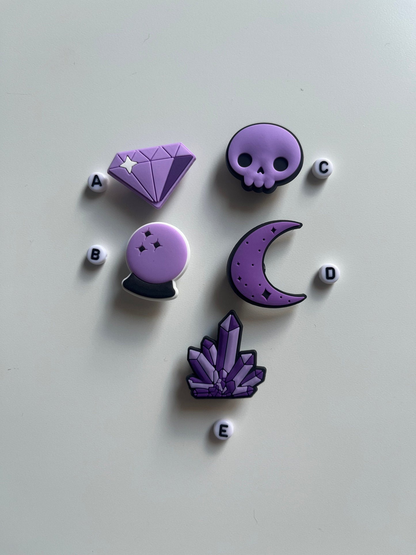 Purple Witchy Shoe Charms