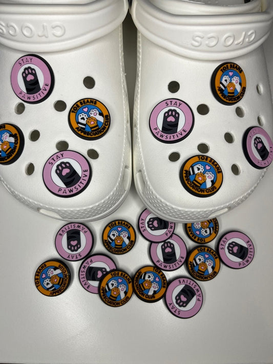Cute Paw and Toe Bean Shoe Charms