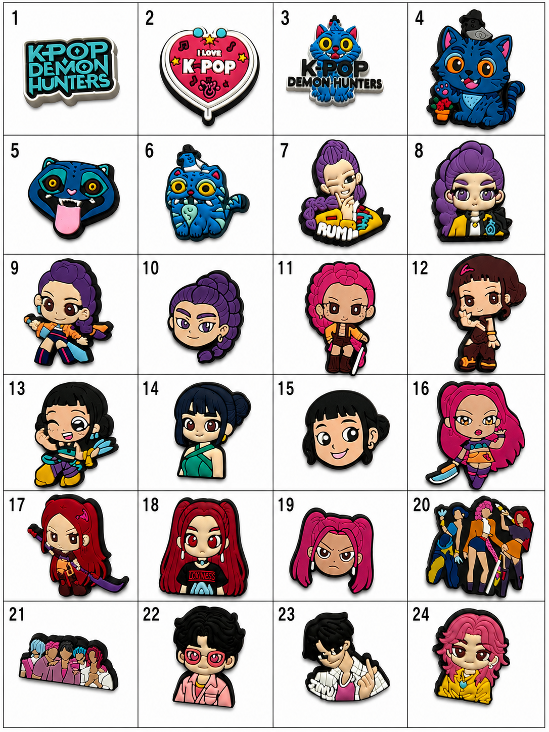 K Pop Shoe Charms