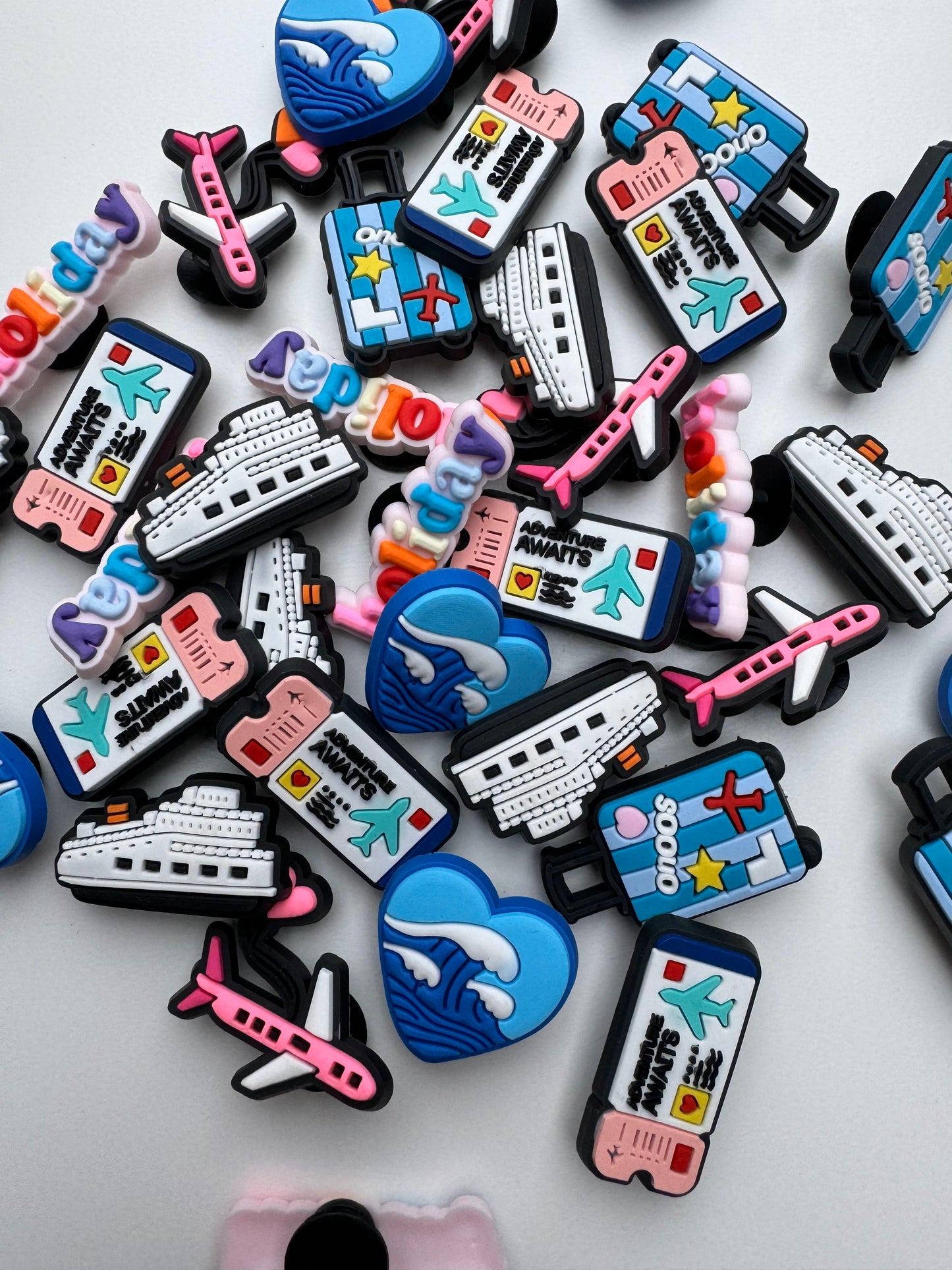 Travel Holiday Shoe Charms